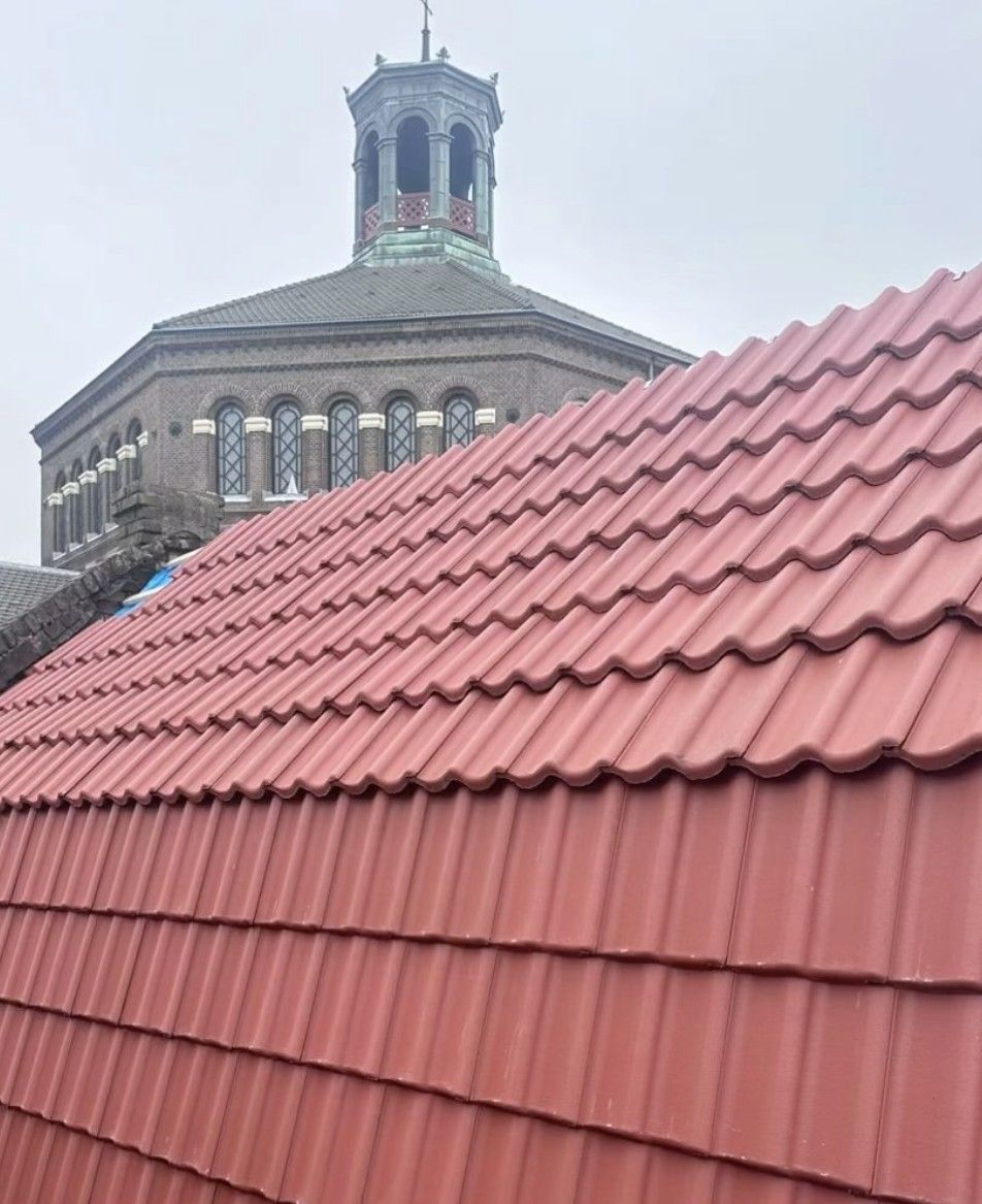 Vernieuwd dakvlak met nieuwe dakbedekking